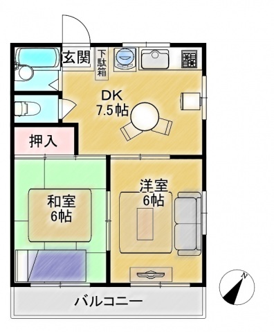 ハイツヤマダの間取り