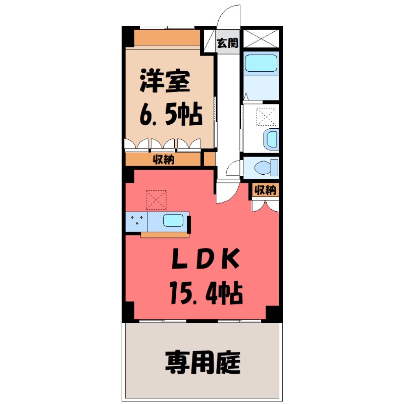 太田市西矢島町のマンションの間取り