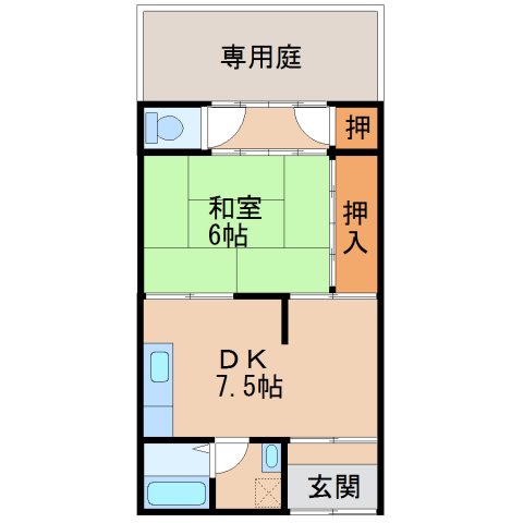 前島アパートの間取り