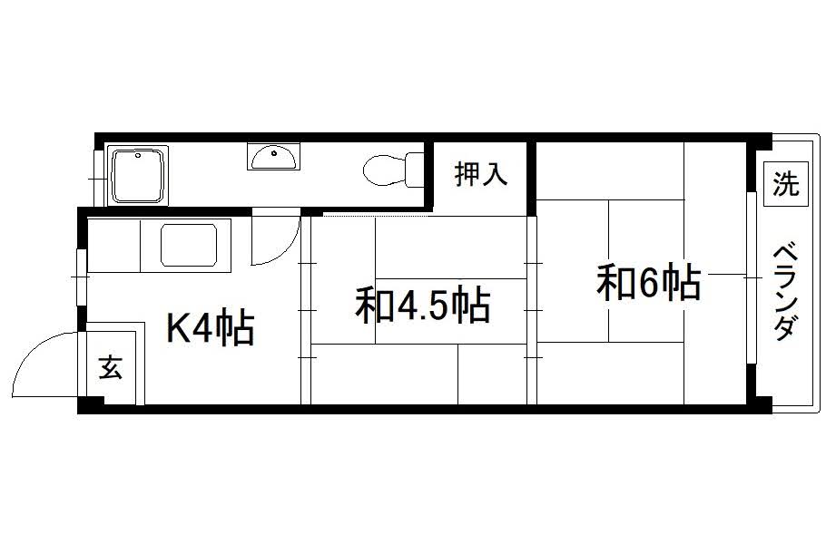 喜多源第一マンションの間取り