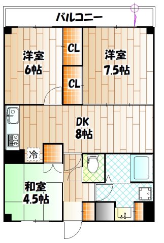 ウエストデュエルの間取り