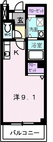 メゾンアンソレイユの間取り