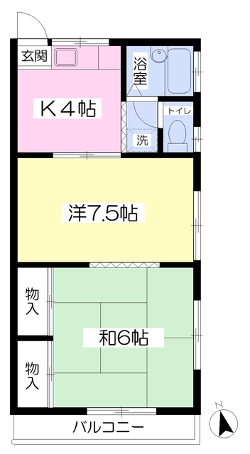 【小野ハイツの間取り】