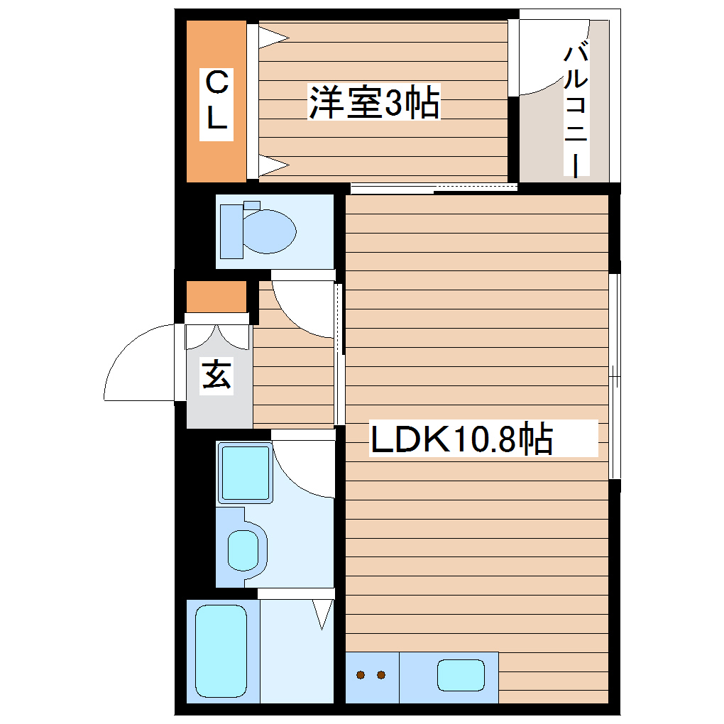 【ビファイン泉中央の間取り】