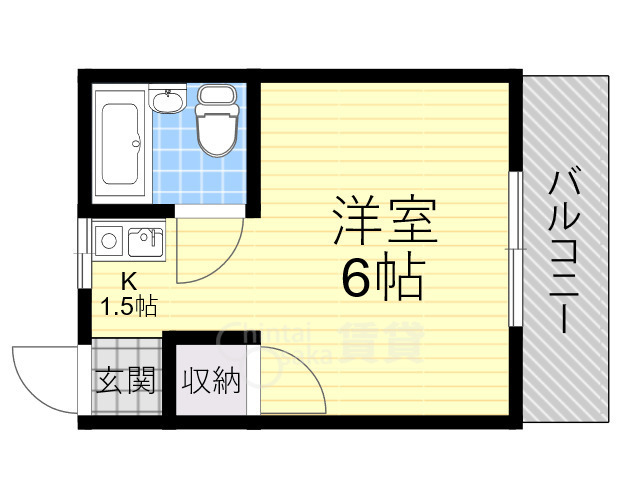 吹田市内本町のマンションの間取り