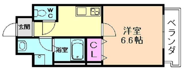 【吹田市岸部南のマンションの間取り】