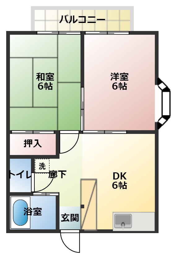 エステートピア壱番館の間取り