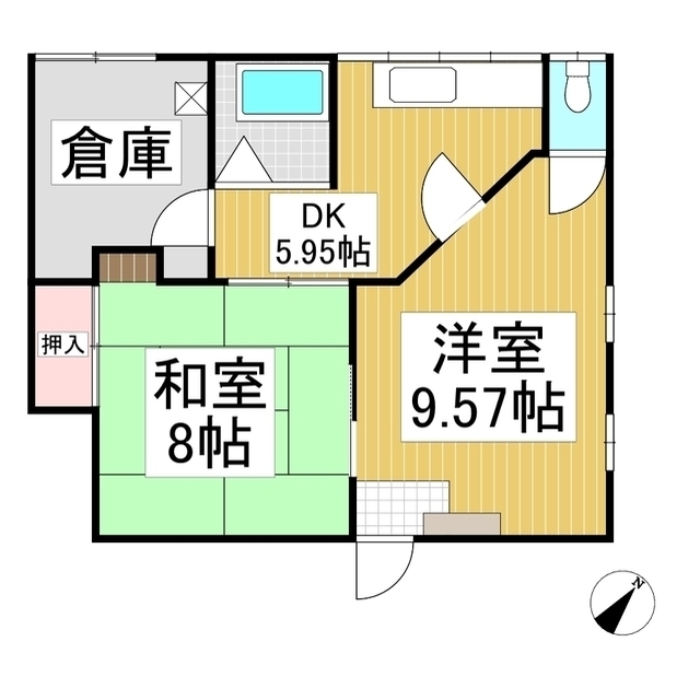 マルミヤアパートの間取り