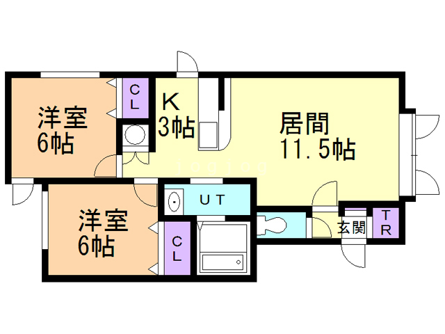 フルールIIの間取り