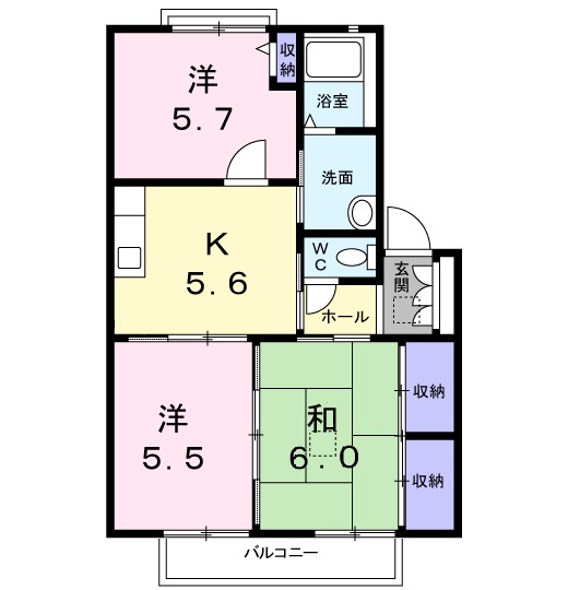 Ｋパレスの間取り