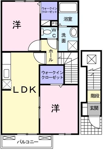 シエル　ブルー　Iの間取り