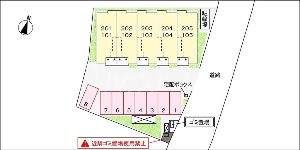 【リバーサイドＹＳの駐車場】