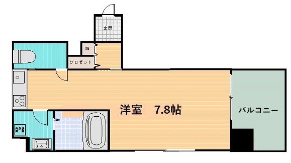 フレール烏丸五条の間取り