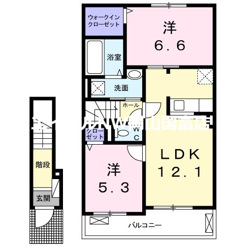 ラルーチェＢ棟の間取り