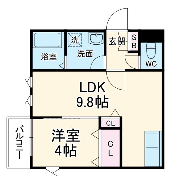 Ｌａ－Ｃｒｅａ蛍池東町の間取り