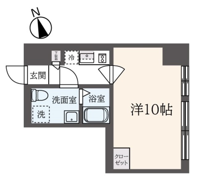 中野区中野のマンションの間取り