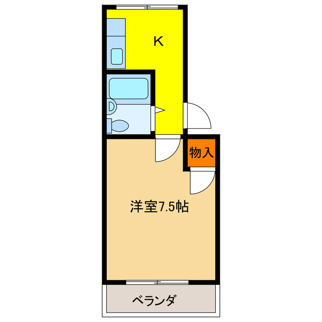 岐阜市春日町のマンションの間取り