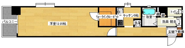 広島市南区松川町のマンションの間取り