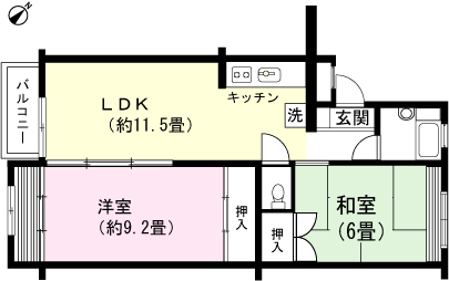 ダイヤモンドシャトー山中湖　１号棟の間取り