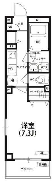 リブリ・Okuboの間取り