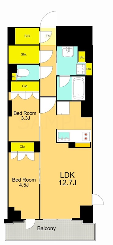 ＲＪＲプレシア大森北の間取り