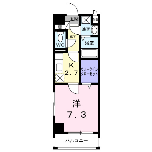 Ｍ’ｓファミーユ泉崎の間取り