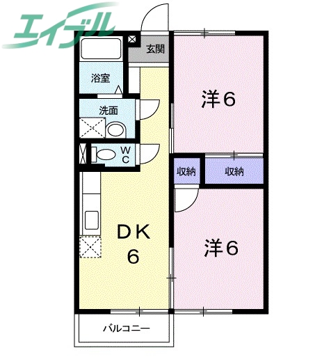 コートランド久保の間取り