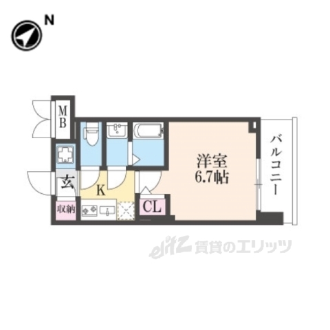 ブランシエスタ西京極の間取り