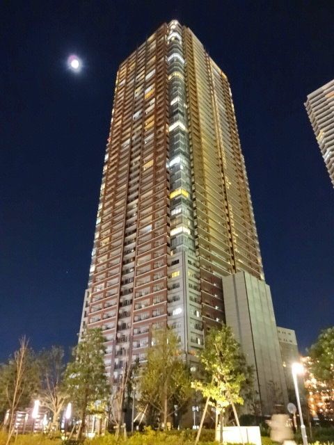 川崎市中原区中丸子のマンションの建物外観