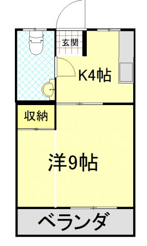 トウヤマアパートの間取り