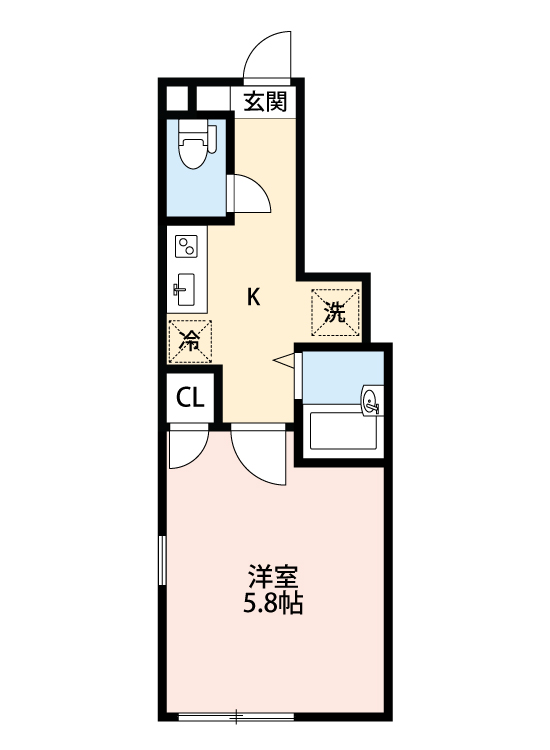 アザーレ・パッシオ中河原の間取り