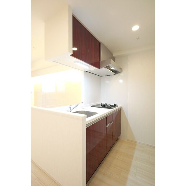 キッチン　コンパクトなキッチンで掃除もラクラク