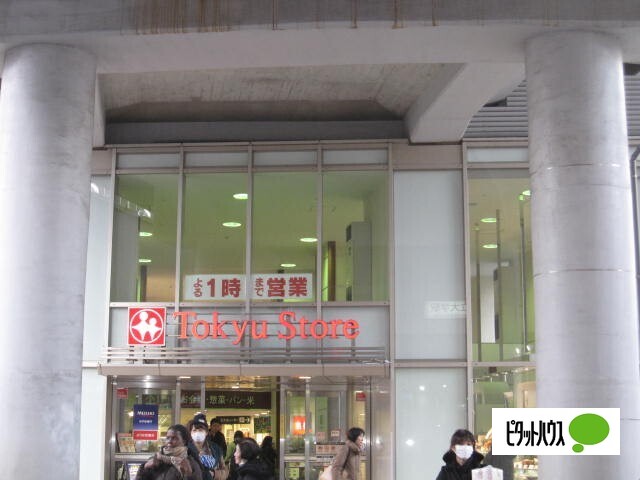 スーパー　都立大学東急ストア（スーパー）まで374m