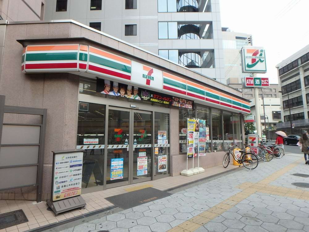 コンビニ　セブンイレブン大阪谷町３丁目店（コンビニ）まで100m