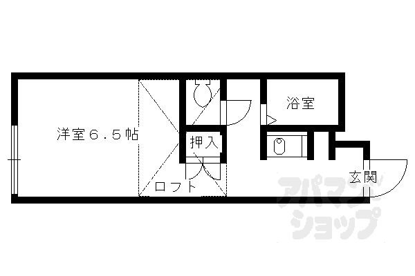 レオパレス北山west fountainの間取り写真