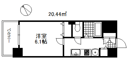 プレサンス神戸プレシャスの間取り