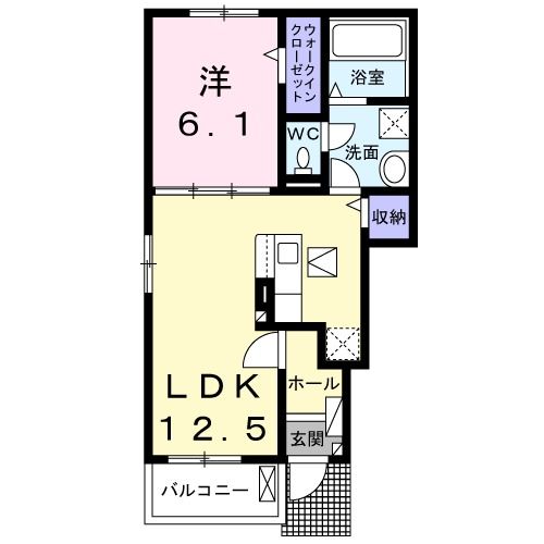 亘理郡山元町浅生原のアパートの間取り