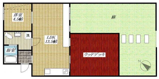 日野市多摩平のマンションの間取り