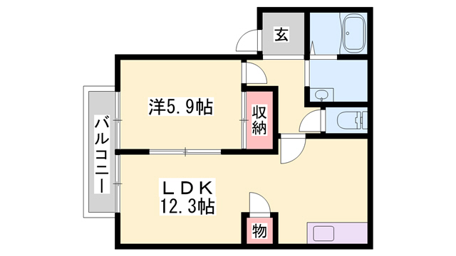 プリムローズB棟の間取り