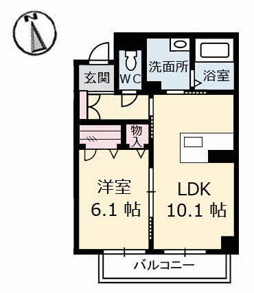 ベレオ南島田の間取り