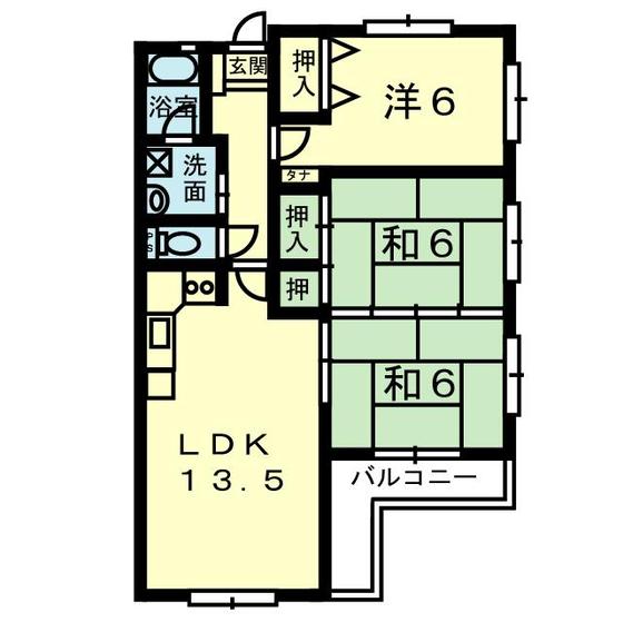 カーサ尾ノ上の間取り