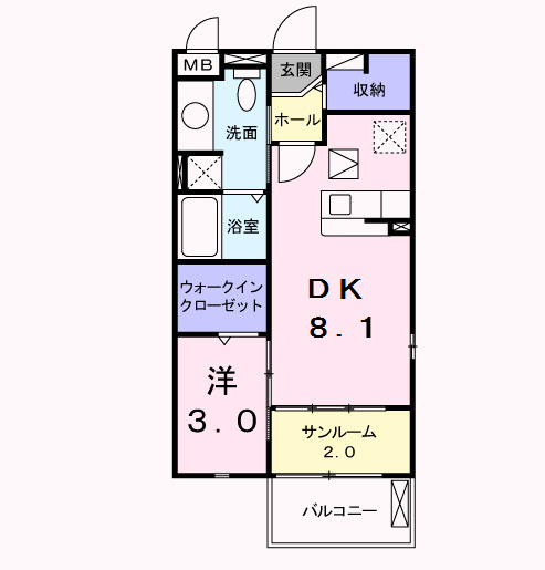 ボヤージュの間取り