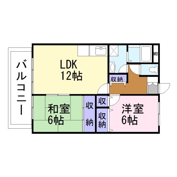 リディアヤマモト壱番館の間取り