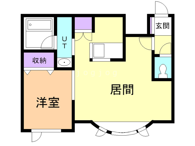 ジュネス　Ｂ棟の間取り