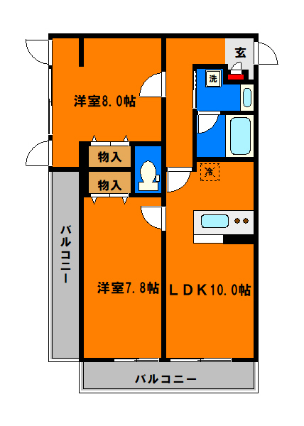 旺宮ビルの間取り