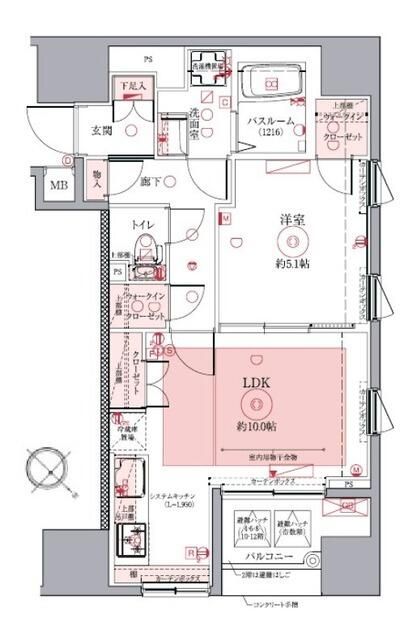 ドムス・スタイル銀座東の間取り