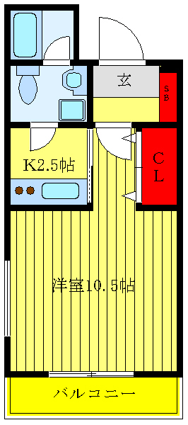 豊島区池袋本町のマンションの間取り