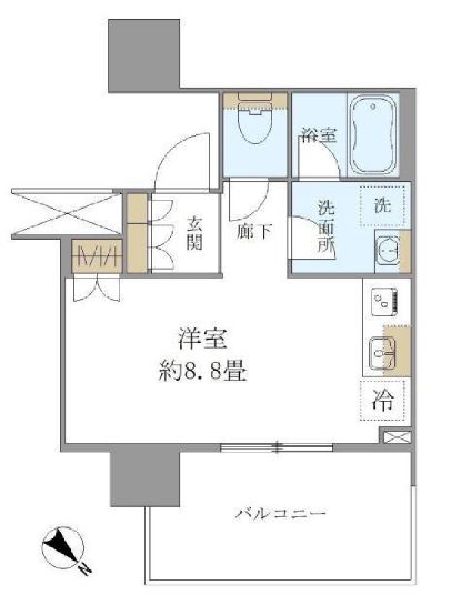 ブリリアタワー浜離宮の間取り