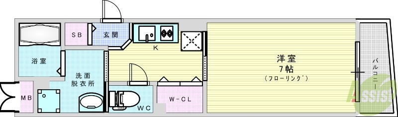 プレジールの間取り