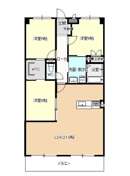 第五西垣ハイツの間取り